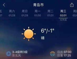 山东青岛天气（山东青岛天气一周预报七天）
